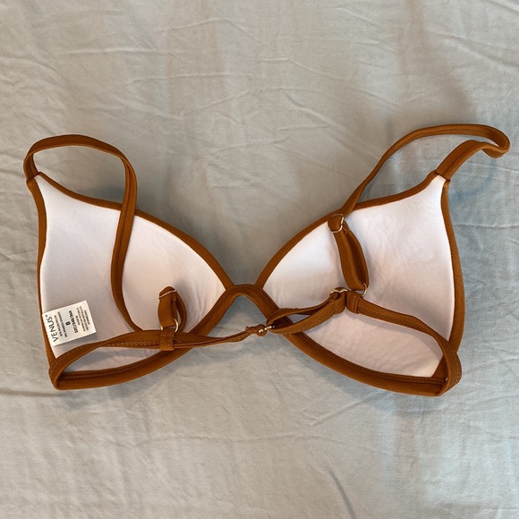 Gold / Burnt Orange Padded Bikini Top - Picture 2 of 2